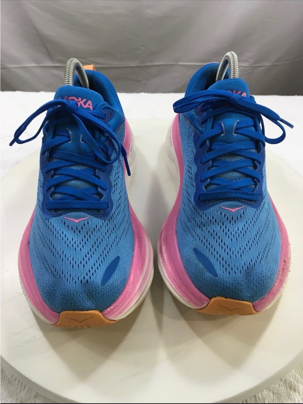 Hoka One One Blue with Pink Trim Women's Running Shoes